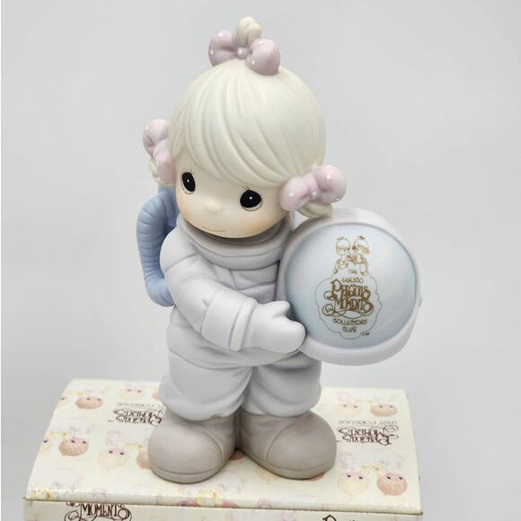 Precious Moments Figurine The Club That's Out Of This World Vintage W/Box Tags - Picture 10 of 11